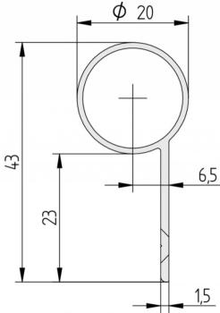 Athmer Fingerschutz-Profil BD 20/1750